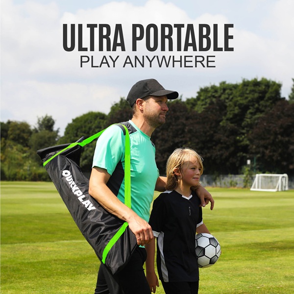 QuickPlay KICKSTER Elite Portable Football Goal 8x5'